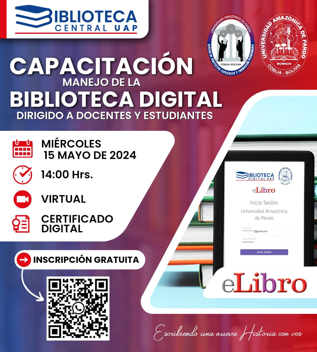 CAPACITACIÓN - MANEJO DE LA BIBLIOTECA DIGITAL (ESCUELA DE IDIOMAS)